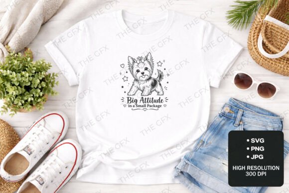 Big Attitude Dog T-Shirt Design: Capture Canine Personality
