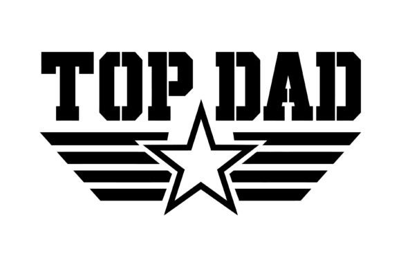 Celebrate Dad: The Top Dad Star Wings SVG Design