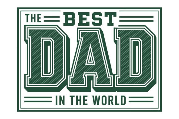 Celebrate Fatherhood with the Best Dad Varsity SVG Design