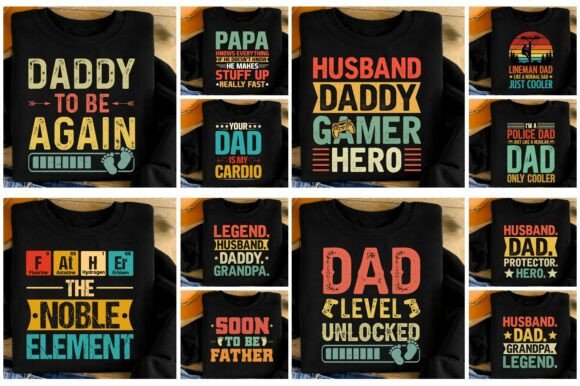 Celebrate Gaming Dads with This Ultimate Father's Day Shirt Design Bundle