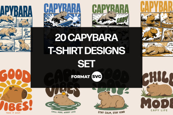 Chill Vibes Only: The Ultimate Capybara SVG Collection