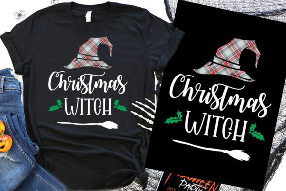 Christmas Witch Halloween T-Shirt Design: A Creative Asset