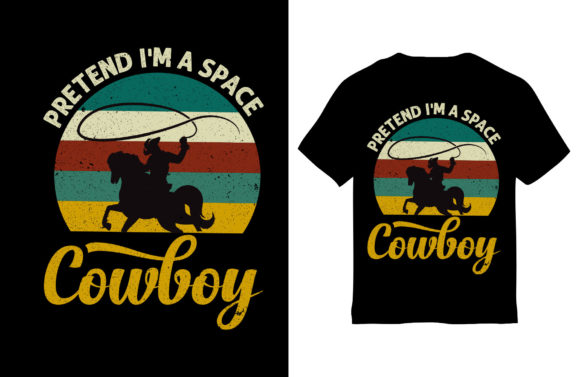 Cowboy T-Shirt Design Vector: Bold Western Graphics for Your Brand