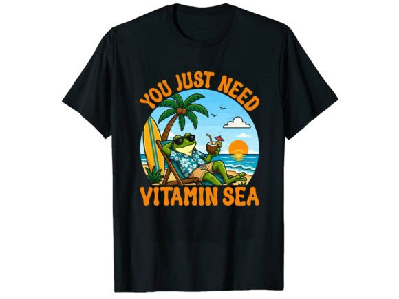 Embrace the Ultimate Chill: The Vitamin Sea Summer T-Shirt Design