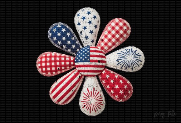 Flower 4th of July Sublimation Design: A Patriotic Patchwork Guide