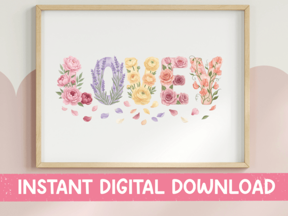 Lovey Floral Watercolor: A Grandma Design with Garden Charm
