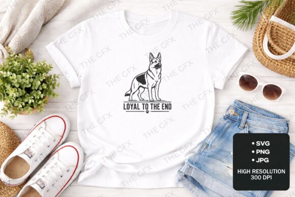 Loyal to the End: A German Shepherd Design for True Dog Lovers