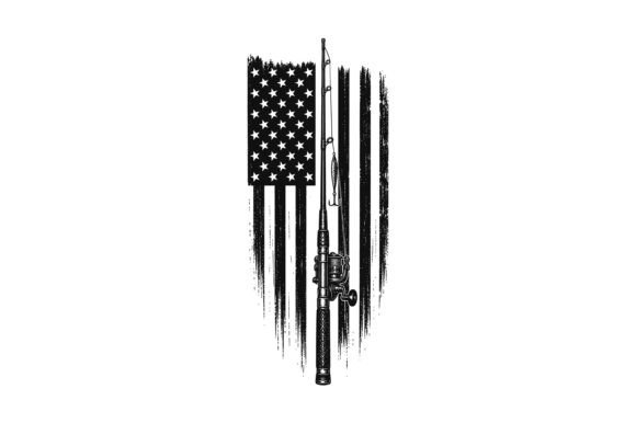 Patriotic Fishing Flag SVG: A Design for Every Angler