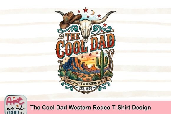 Rodeo Ready: Crafting Western Spirit with a Cool Dad Graphic