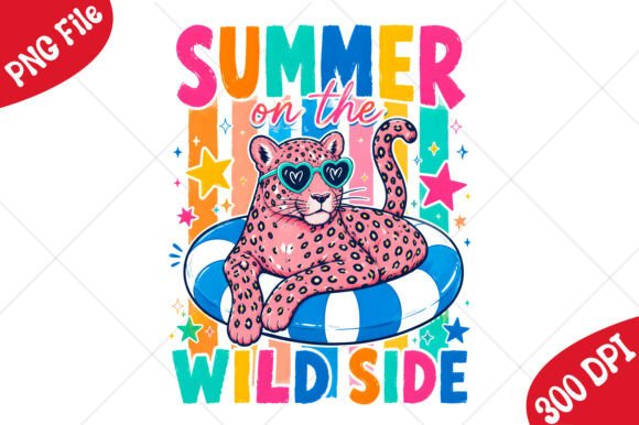 Summer Tiger Preppy PNG Design: Your Next Creative Asset