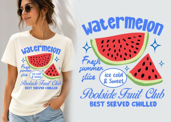 Summer Watermelon Fruit Shirt Design: A Fresh Slice of Visual Appeal